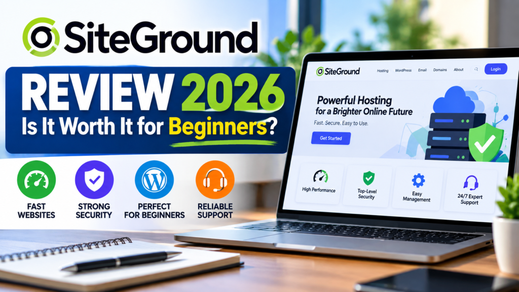 SiteGround Review 2026 for beginners – hosting performance, security and support